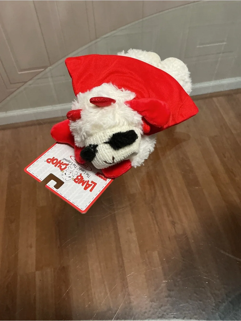 Brand New Halloween Plush Lambchop   Stuffed dog Toy W/Squeaker 8.5